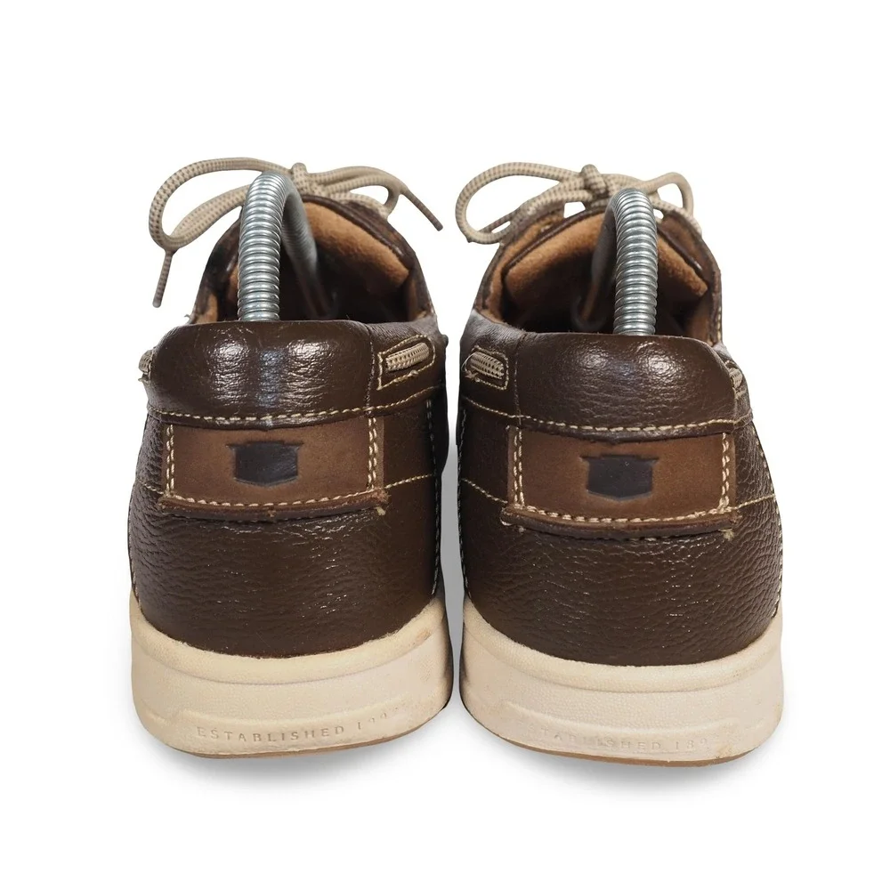 Florsheim Lakeside Ox Moc Toe 13157-200 Brown Mens 9W Leather Boat Shoes‎